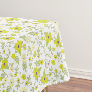 Baby in Bloom Shower Yellow Tablecloth
