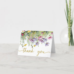 Baby in Bloom Spring Floral Baby Shower Thank You Card