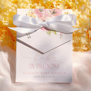 Baby in Bloom Spring Floral Girl Baby Shower Favour Box