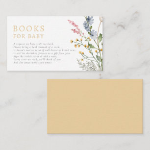 Baby in Bloom Spring Wildflower Books for Baby Enclosure Card
