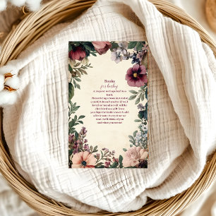 Baby in Bloom Spring Wildflower Books for Baby  Enclosure Card