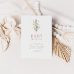 Baby in Bloom Spring Wildflower Floral Baby Shower Invitation<br><div class="desc">There's a BABY IN BLOOM! Celebrate your soon-to-be wildflower with our handpainted dry-pressed floral boho baby shower collection. This design features lovely watercolor flowers in a stunning bouquet,  and is incredibly simple,  stylish,  and elegant.</div>