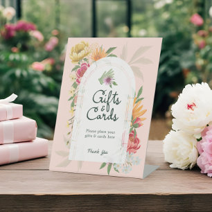 Baby in Bloom Summer Floral Garden Gifts & Cards Pedestal Sign