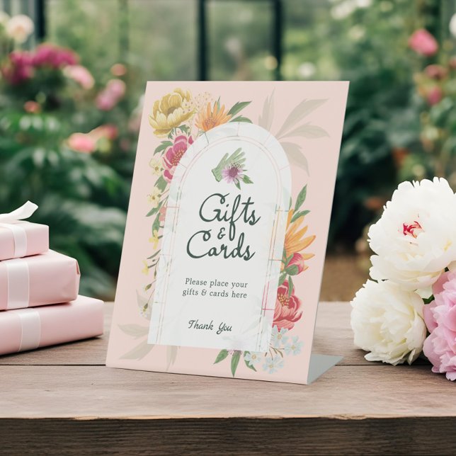 Baby in Bloom Summer Floral Garden Gifts & Cards Pedestal Sign (Baby in Bloom Summer Floral Garden Gifts & Cards Pedestal Sign)