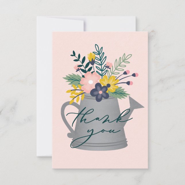 Baby in Bloom Thank You Card (Front)