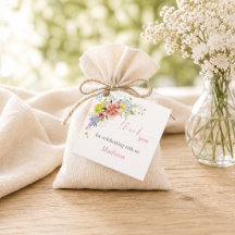 Baby in Bloom Thank You Favour Tags