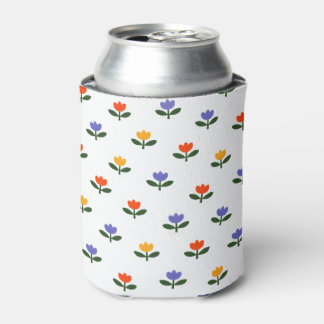 Baby in Bloom Tulip Trendy Modern Baby Shower Can Cooler