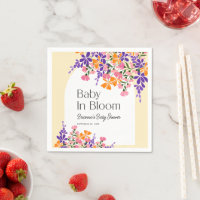 Baby in Bloom Vibrant Spring Flowers Baby Shower