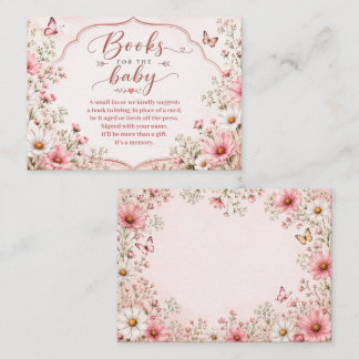 Baby in Bloom Wildflower Baby Shower Enclosure Card