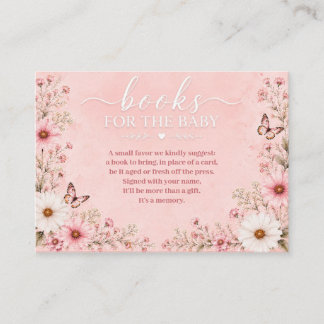Baby in Bloom Wildflower Baby Shower Enclosure Card