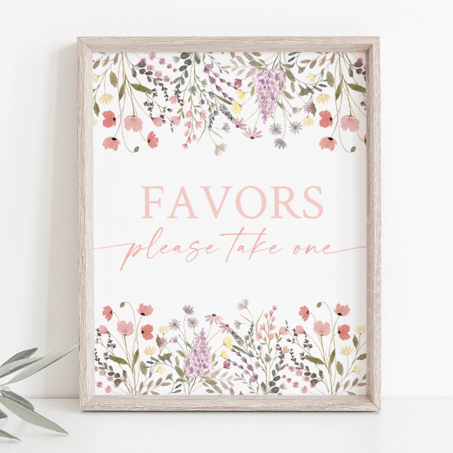 Baby In Bloom Wildflower Baby Shower Favour Sign (Creator Uploaded)