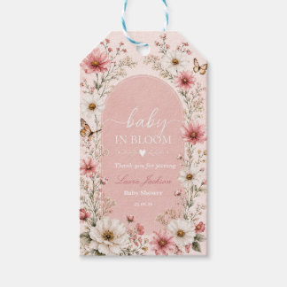 Baby in Bloom Wildflower Baby Shower Gift Tags