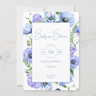 Baby in Bloom Wildflower Baby Shower Invitation