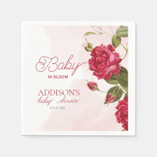 Baby in Bloom Wildflower Baby Shower Napkin