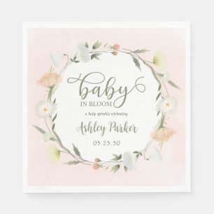 Baby In Bloom Wildflower Baby Sprinkle Napkin