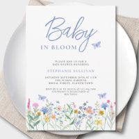 Baby in Bloom Wildflower Boy's Baby Shower