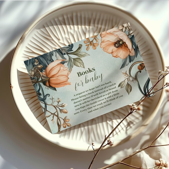 Baby in Bloom Wildflower  Garden Baby Shower Enclosure Card (Creator Uploaded)