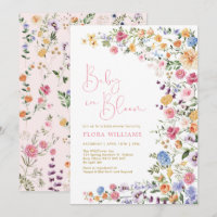 Baby in Bloom Wildflower Girl Baby Shower