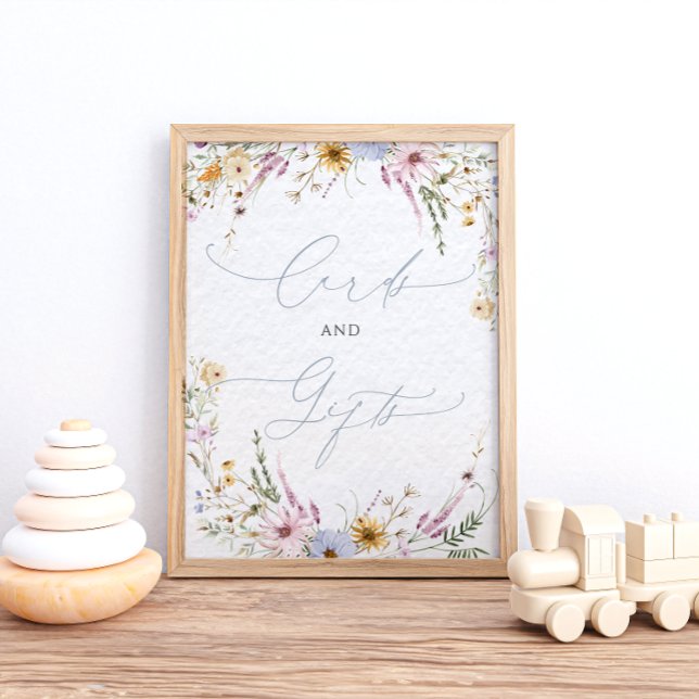 Baby in Bloom Wildflower Shower Cards and Gifts Poster (Creator Uploaded)