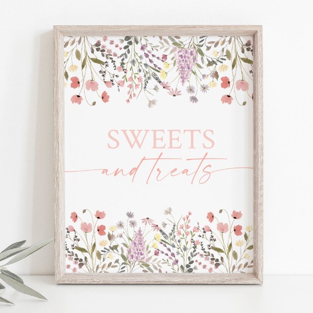 Baby In Bloom Wildflower Sweets and Treats Sign (Creator Uploaded)
