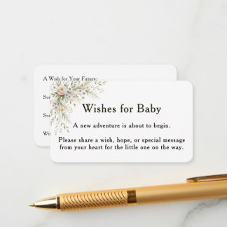 Baby In Bloom Wishes for Baby Card