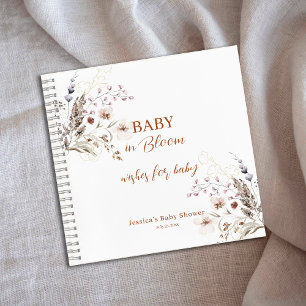 Baby in Bloom Wishes for Baby Spiral Notebook