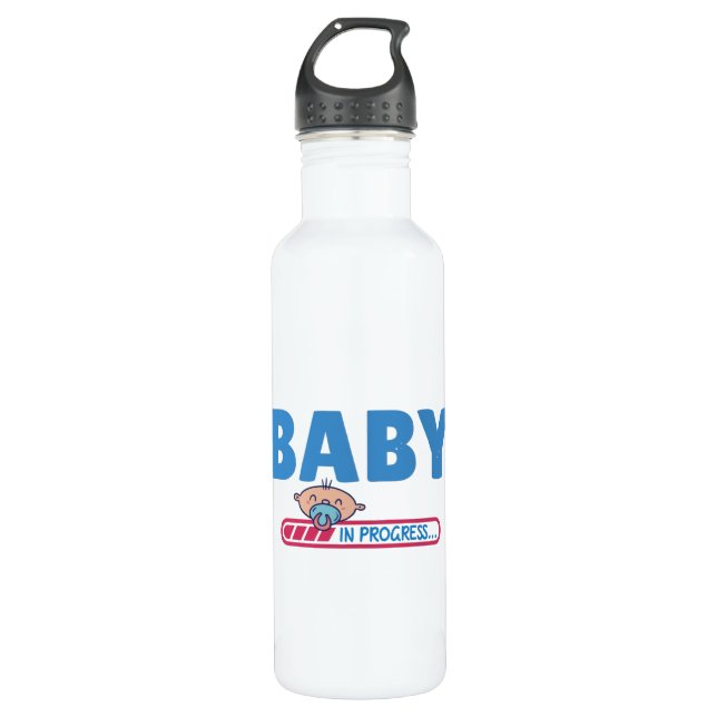 Baby in progress 710 ml water bottle (Front)
