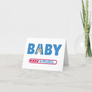 Baby in progress business card