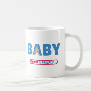 Baby in progress business card coffee mug