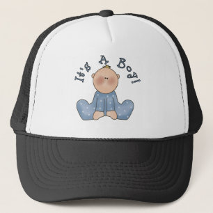 Baby in Sleeper It's a Boy Trucker Hat