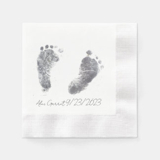 Baby Ink Foot prints Napkin