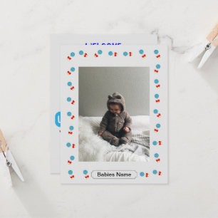 Baby introduction card