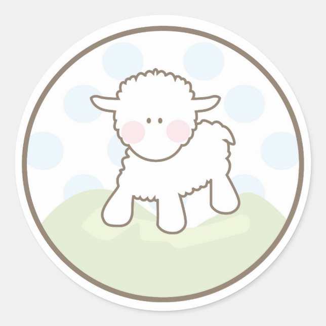 Baby Invitation or Favour Sticker (Front)