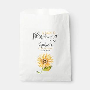 Baby Is Blooming Sunflower Shower Favour Bags