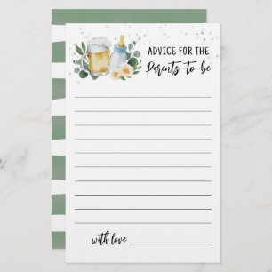 Baby Is Brewing Advice for parents to be Card