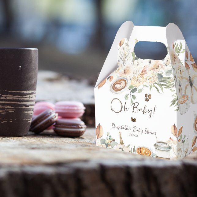 Baby is Brewing | Autumn Coffee Baby Shower Favour Box (Creator Uploaded)