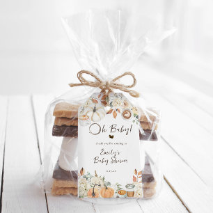 Baby is Brewing   Autumn Coffee Baby Shower Gift Tags