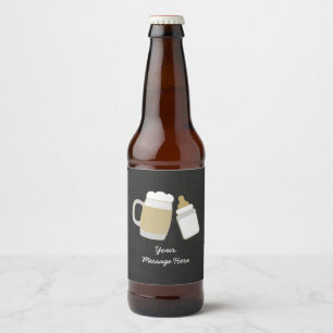 Baby Is Brewing Baby Shower Beer Bottle Label