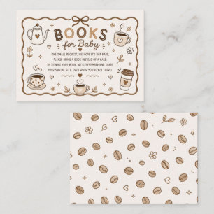 Baby is Brewing Baby Shower Book Request Enclosure Card