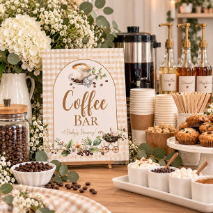 Baby is Brewing Baby Shower Coffee Bar Sign