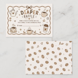 Baby is Brewing Baby Shower Diaper Raffle Enclosure Card
