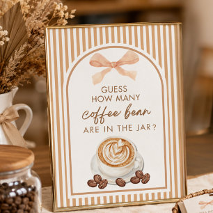 Baby Is Brewing Baby Shower Guess How Many Beans Poster