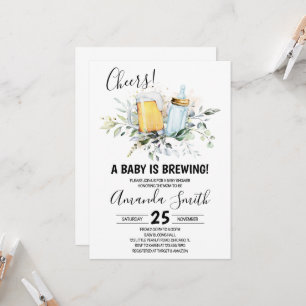 Baby is Brewing Baby Shower Invitation