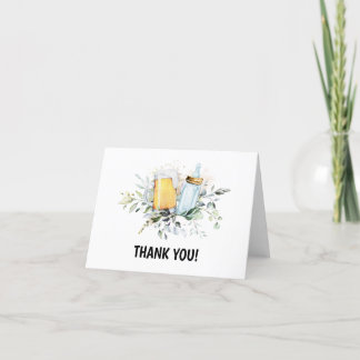 Baby is Brewing Baby Shower Thank You Card