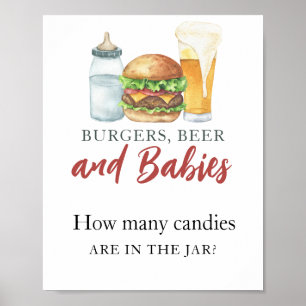 Baby is brewing beer How many candies Poster