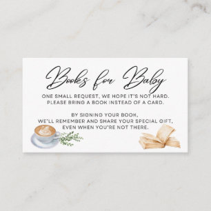 Baby is Brewing - Books for Baby - Black Enclosure Card