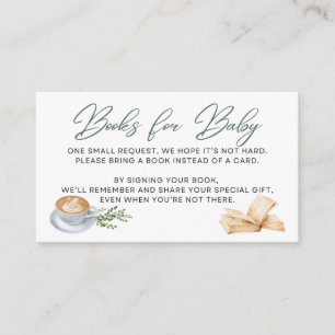 Baby is Brewing - Books for Baby - Green Enclosure Card