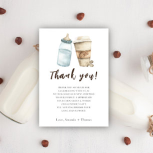 Baby is Brewing Bottle Coffee Thank you