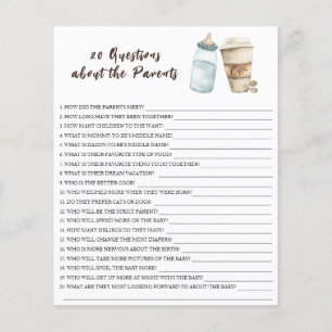 Baby is brewing coffee - 20 questions about parent