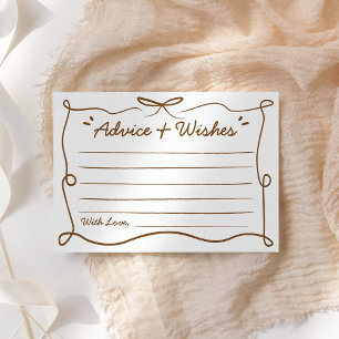 Baby Is Brewing Coffee Advice and Wishes Enclosure Card